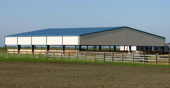 Barn with Riding Arena Plans